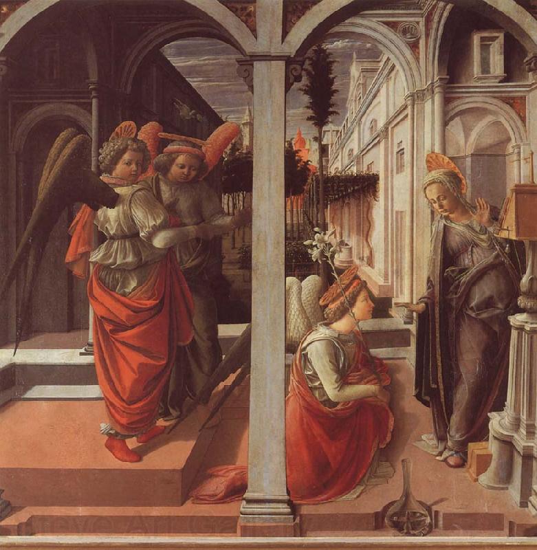 Fra Filippo Lippi The Annunciation Norge oil painting art